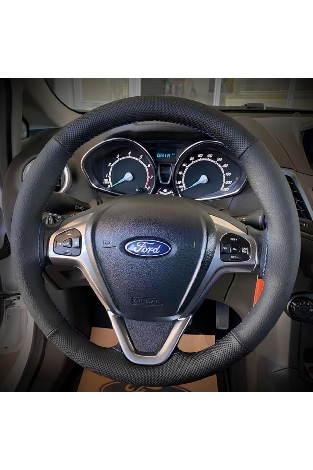 DİKİŞLİ DİREKSİYON KILIFI SİYAH İ.TH.A.L NOKTALI SİYAH DİKİŞLİ FORD CURRİER İÇİN