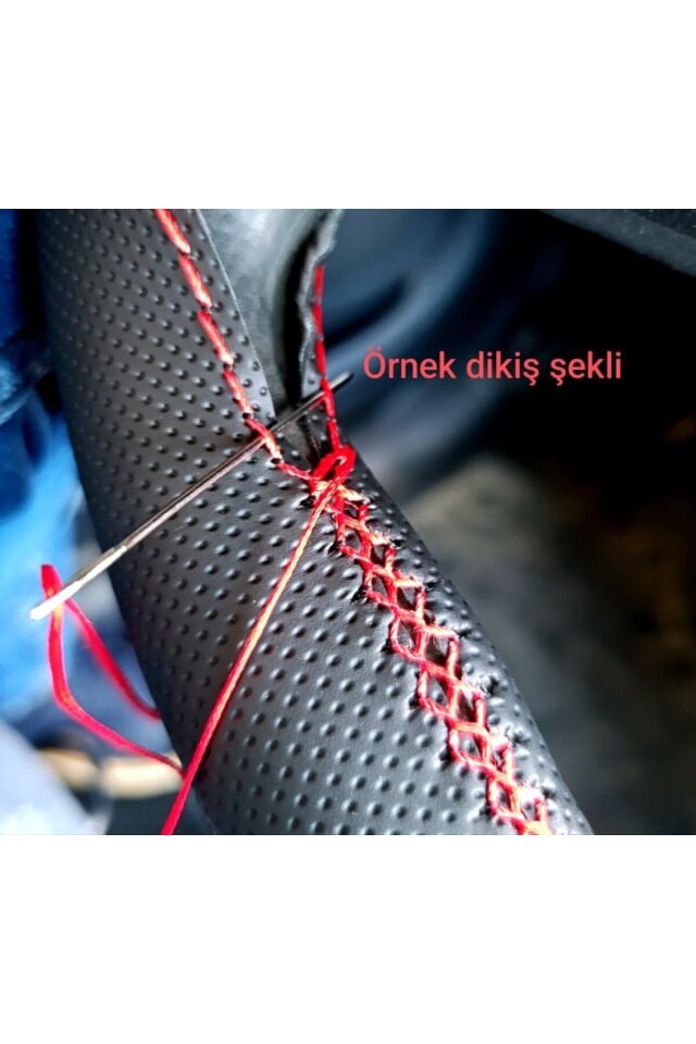 DİKİŞLİ DİREKSİYON KILIFI SİYAH MAVİ DİKİŞLİ F.ORD FOCUS 2012-13-14 İÇİN