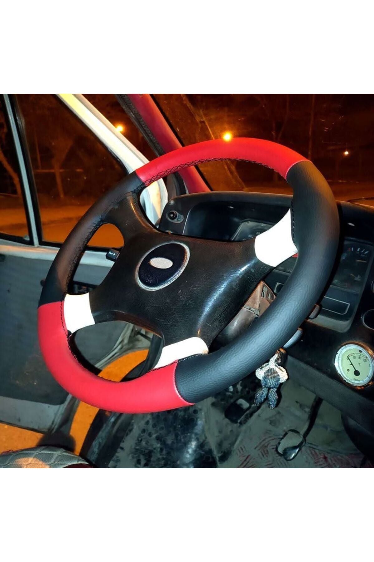 DİKŞL DİRKSİYN KILFI KIRMZ/SİYH SYAH DİKİŞ FORD TRANSİT İNCE OLANLAR KALIN OLAN DİĞER İLANDA